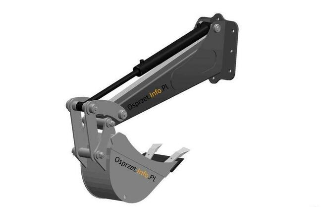 Ramię kopiące skrętne 1200 cm z łyżką 25cm do ładowarki