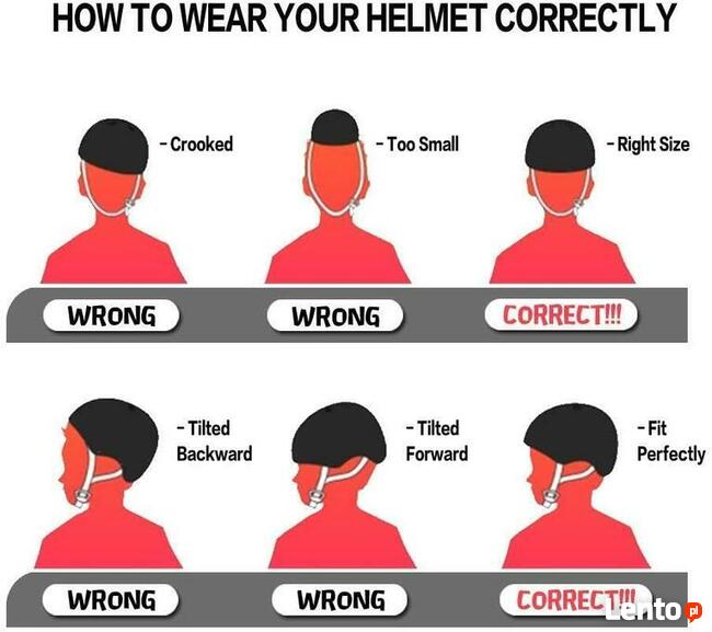 XJD dziecięcy kask na hulajnogę S czarny 49-55cm