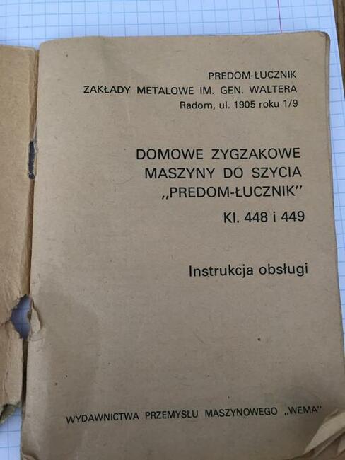 Sprzedam maszynè do szycia Predom Łucznik PRL