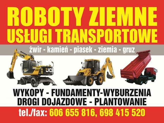 Roboty ziemne transport Oświęcim Kęty Brzeszcze Zator