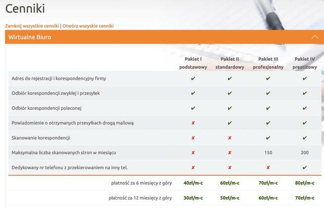 Wirtualne Biuro Warszawa ul. Mickiewicza 37 - od 30 zł