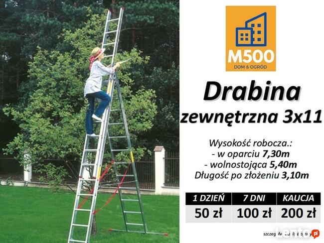 Wypożyczę RUSZTOWANIE aluminiowe DRABINA wynajem wynajmę