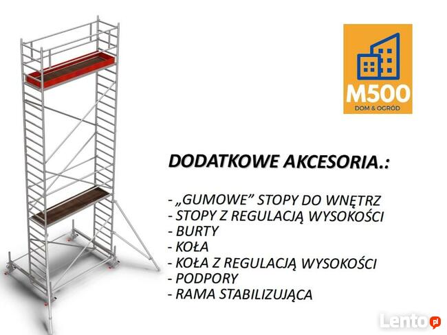 Wynajmę Rusztowanie Krause 3m lekkie aluminiowe z kółkami