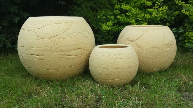 3 ceramiczne donice. Średnica 50 cm. 40 cm. 30 cm.