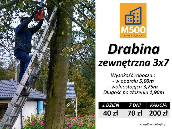 Wypożyczę RUSZTOWANIE ALUMINIOWE 7,20m wynajmę wynajem