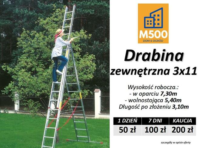 Wypożyczę RUSZTOWANIE ALUMINIOWE 9,20m wynajmę wynajem