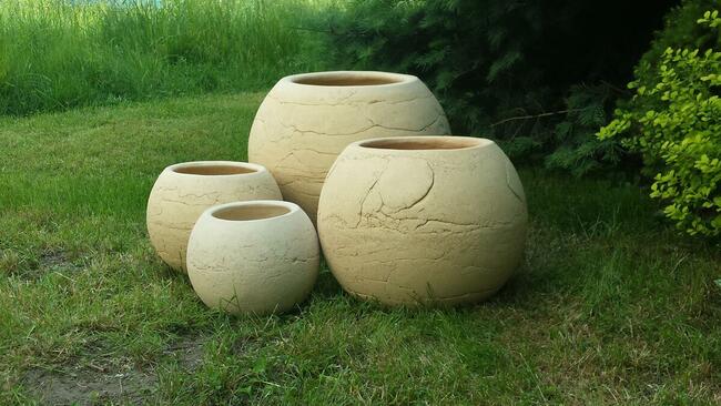 3 ceramiczne donice. Średnica 50 cm. 40 cm. 30 cm.