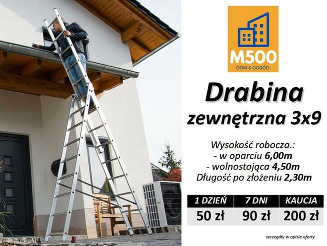 Wynajmę RUSZTOWANIE aluminiowe 3,20m lekkie remont Wypożyczę