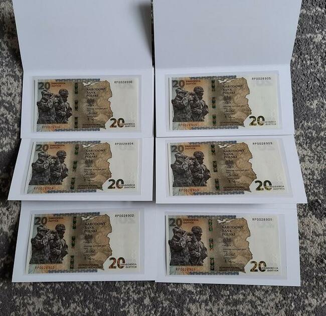 Banknot 20zł Ochrona Polskiej Granicy Wschodniej