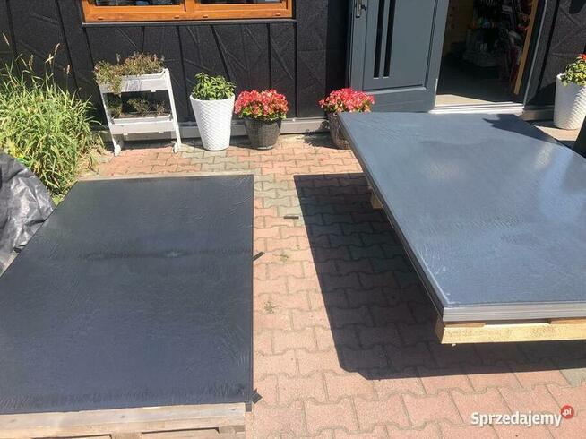 Blacha płaska z folią 1,25 x 2 mb OD RĘKI CZARNA / ANTRACYT