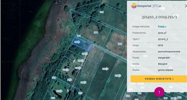 Dzialka Miedwie bezposredni dostep do jeziora