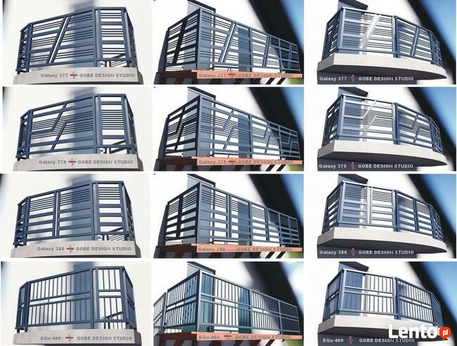 Balustrady balkonowe tarasowe schodowe i okno francuskie