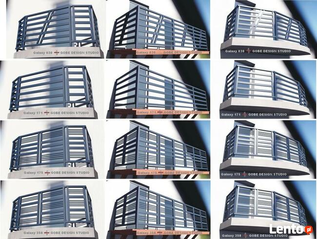 Balustrady balkonowe tarasowe schodowe i okno francuskie