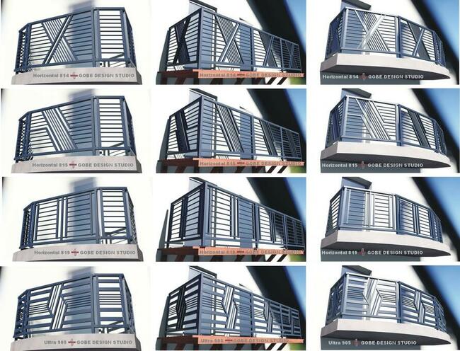 balustrady ogrodzenia bramy wjadowe metalowe przęsło panel