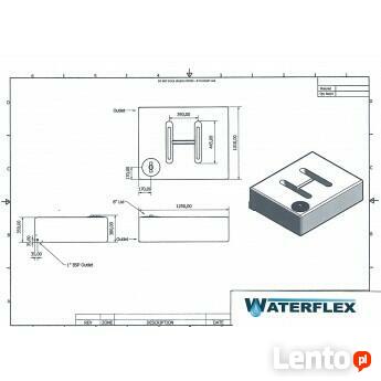 Zbiornik 400 litrów płaski woda olej płyny spożywcze