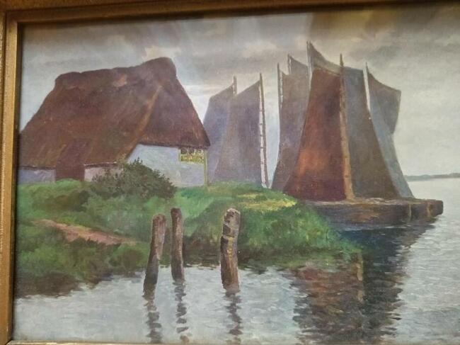 Obraz niemieckiej malarki Sophie Wencke Zimny dzień