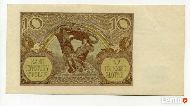 Stary banknot 10 zł. z 1940 r.