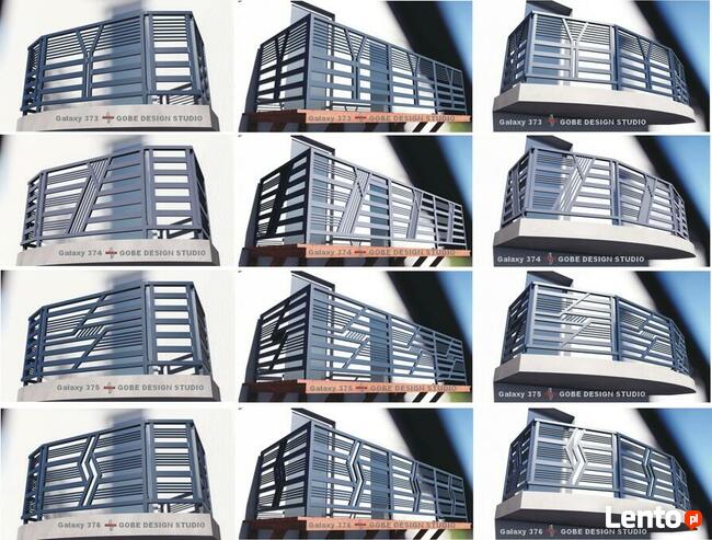 Balustrady balkonowe tarasowe schodowe i okno francuskie