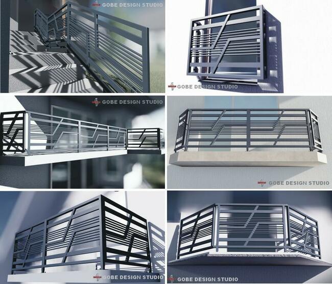 balustrady ogrodzenia bramy wjadowe metalowe przęsło panel