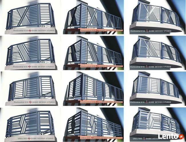 Balustrady balkonowe tarasowe schodowe i okno francuskie