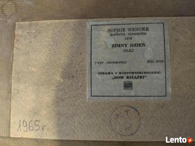 Obraz niemieckiej malarki Sophie Wencke Zimny dzień