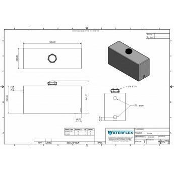 Zbiornik 12 litrów woda płyny spożywcze olej glikol