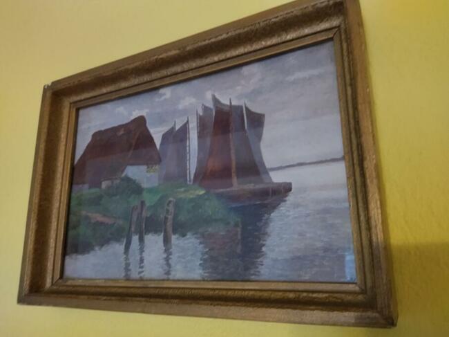 Obraz niemieckiej malarki Sophie Wencke Zimny dzień