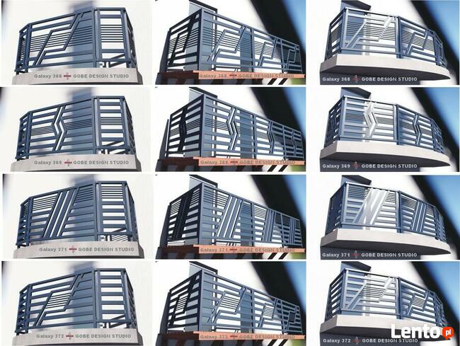 Balustrady balkonowe tarasowe schodowe i okno francuskie