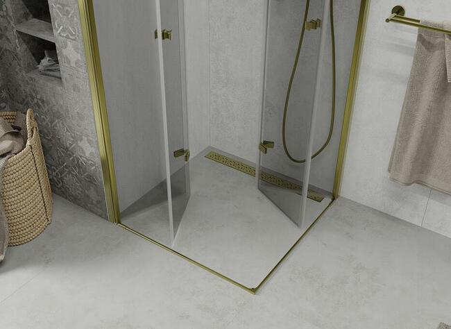 KABINA PRYSZNICOWA ZŁOTA Gold składana Rozmiary Wysyłka