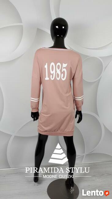Sukienka-Bluza sportowa Kolor: beż, róż Rozmiar: S/M, L/XL