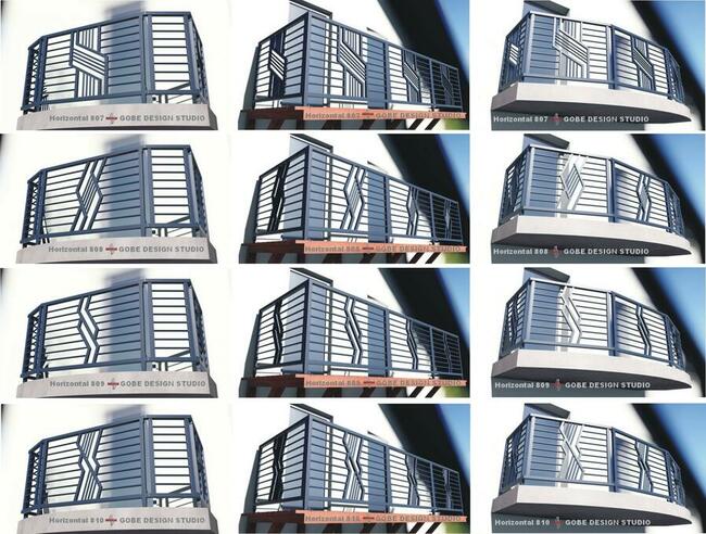 Balustrady balkonowe tarasowe schodowe i okno francuskie