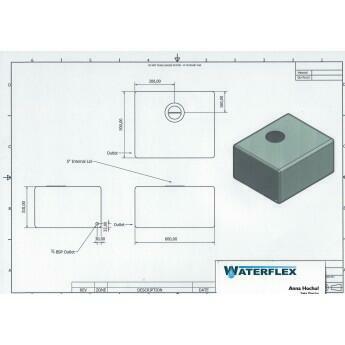 Zbiornik 85 litrów płaski foodtruck kamper ogród działka