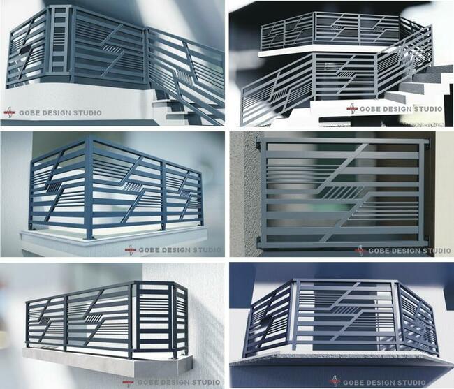 balustrady ogrodzenia bramy wjadowe metalowe przęsło panel