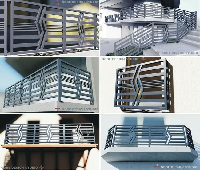 balustrady ogrodzenia bramy wjadowe metalowe przęsło panel