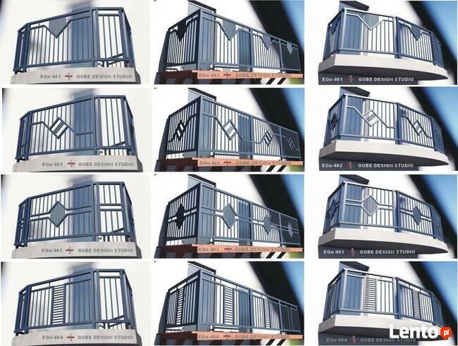 Balustrady balkonowe tarasowe schodowe i okno francuskie