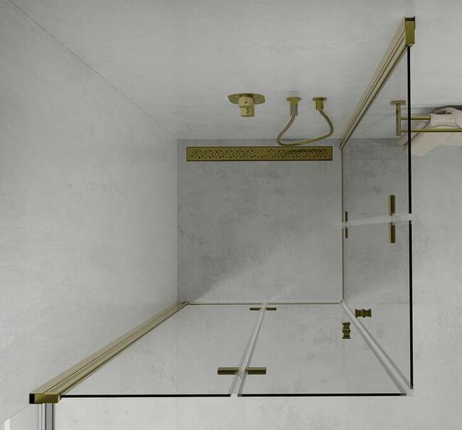 KABINA PRYSZNICOWA ZŁOTA Gold składana Rozmiary Wysyłka