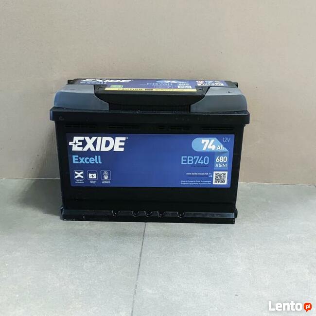 Akumulator Exide Excell 74Ah 680A PRAWY PLUS - DARMOWY DOWÓZ