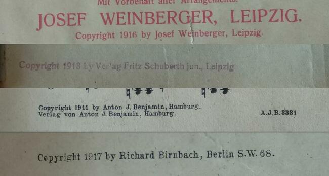 Stare przedwojenne nuty