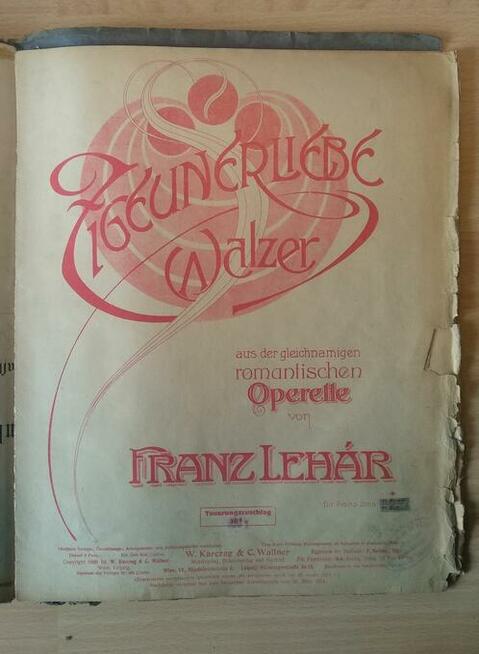 Stare przedwojenne nuty