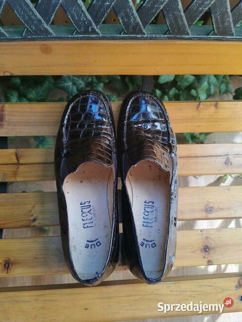 Mokasyny Skóra Naturalna Rozm.41 Wkładka 26,5cm JAK NOWE