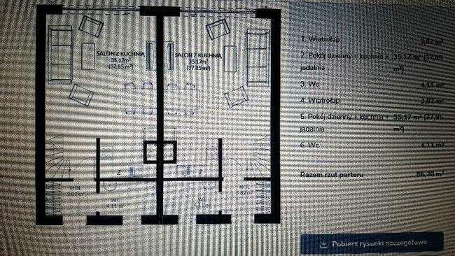 Dom Wolnostojący i Bliżniak 2-lokalowy Łomianki Dziekanów Le