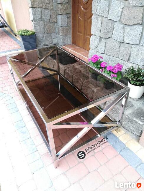 Stolik kawowy, ława stal nierdzewna, stolik, toaletka