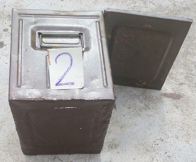 SKRZYNKA POJEMNIK MAGAZYNOWY METALOWY ZAMYKANY STALOWY HOBOK