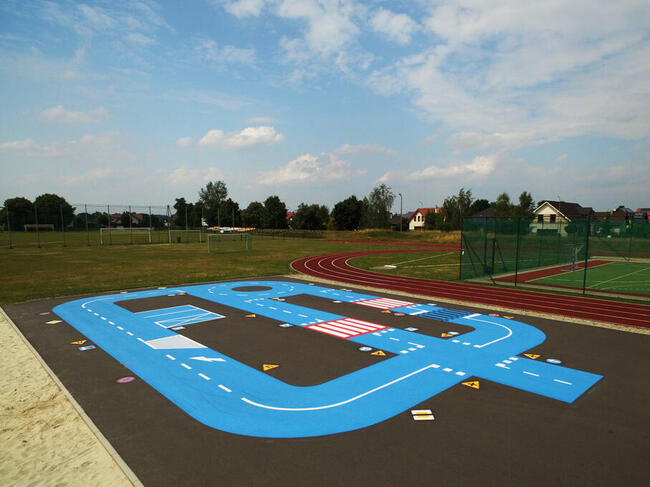 Nietypowe 02, wym. 20x12 m Stacjonarne miasteczko rowerowe