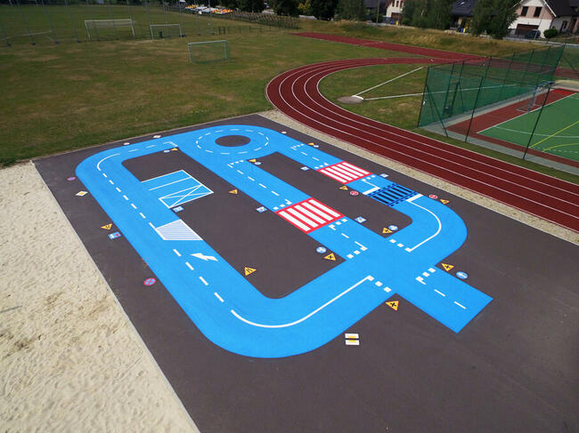 Nietypowe 02, wym. 20x12 m Stacjonarne miasteczko rowerowe