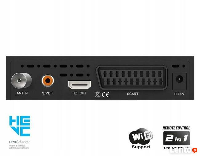 Tuner EDISION PICCO T265 DVB-T2 HEVC z pilotem 2w1 jak nowy