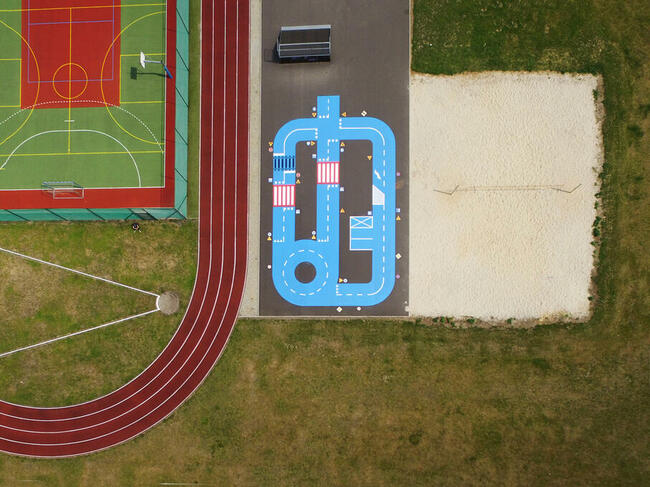 Nietypowe 02, wym. 20x12 m Stacjonarne miasteczko rowerowe