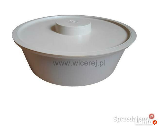 Podkarmiaczka Powałkowa okrągła z pokrywą 2,4L Poidełko