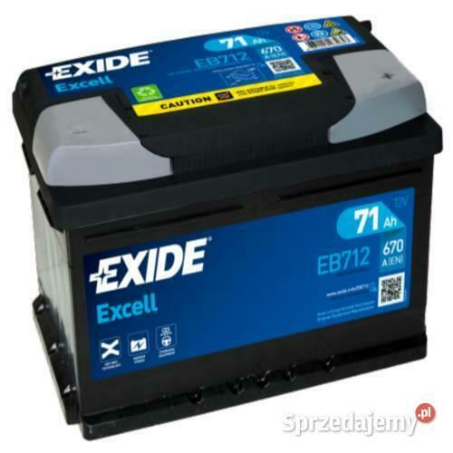 Akumulator 71Ah 670A EN Exide Excell