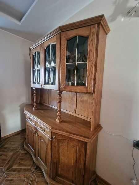 Masywna Komoda witryna dębowa wykonane na zamówienie